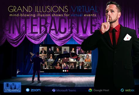 Virtual magic performance for grown ups